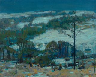 E. Martin Hennings (1886-1956); Evening, Taos Mountain