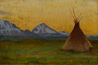 Joseph Henry Sharp (1859-1953); Blackfeet Reservation