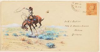 Olaf C. Seltzer (1877-1957); Illustrated Envelope (1927)
