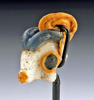 Published Greek Glass Pendant - Ram's Head