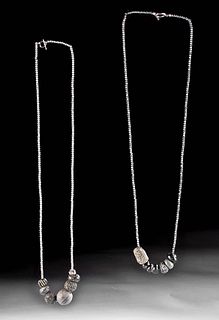 Roman Stone / Glass Bead Necklaces (pr)