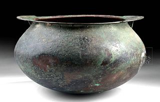 Huge Parthian / Sasanian Bronze Cauldron