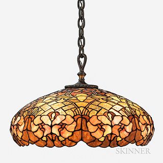 Duffner & Kimberly Leaded Glass Ceiling Lamp