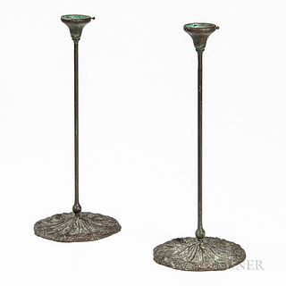 Pair of Queen Anne's Lace Candleholders