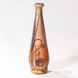 Legras Monumental Cameo Art Glass Vase