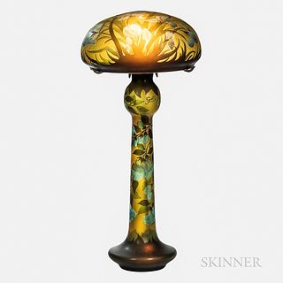 Monumental Reproduction Gallé Lamp