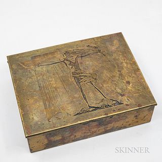 Rockwell Kent (1882-1971) "Sally" Cigar Box