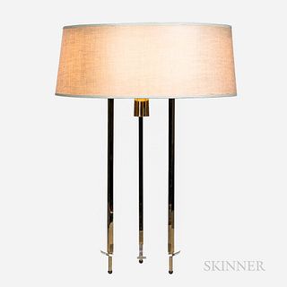 Brass and Lucite Table Lamp