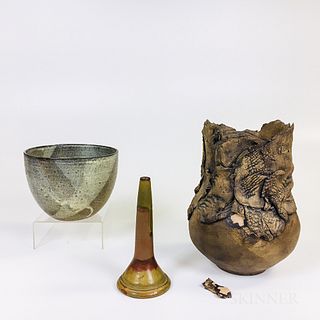 Three Studio Pottery Items