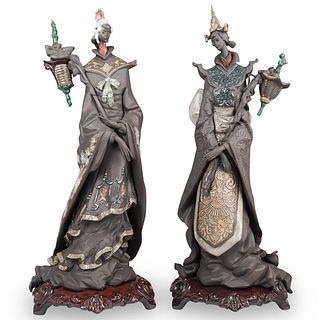 Pair Of Limited Edition Lladro "Oriental Fantasy" Figurines