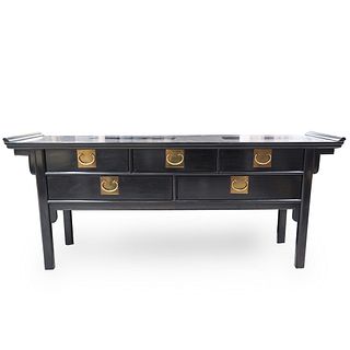 Chinese Black Lacquer Altar Table