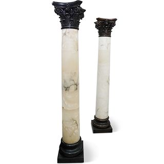 Pair of Alabaster Columns