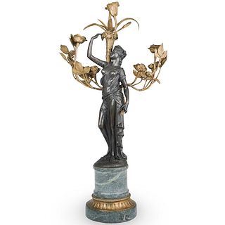Bronze Figural Candelabra