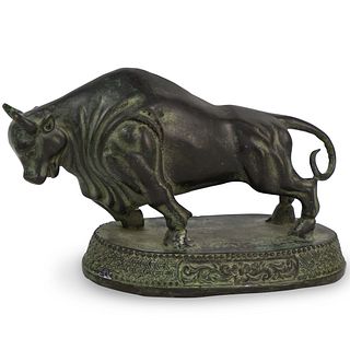 Bronze Raging Bull Sculpture