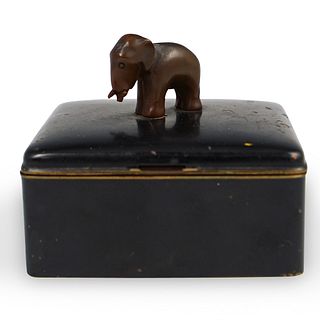 German Brass Elephant Box