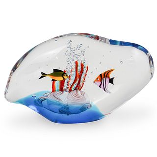 Signed Murano Glass Aquarium