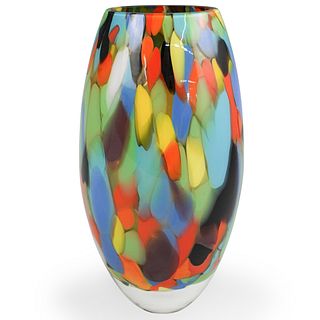 Seguso Multicolored Glass Vase