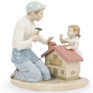 Lladro "Little House For The Baby" Porcelain sculpture