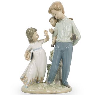 Lladro "On The Way To School" Porcelain Sculpture