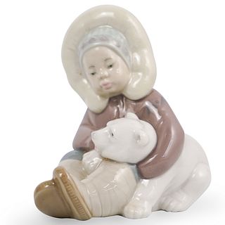 Lladro "Eskimo Playing" Porcelain Figurine