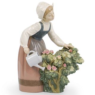 Lladro "Girl Watering Flowers" Figurine