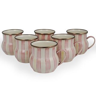 6 Mackenzie-Childs Porcelain Mugs
