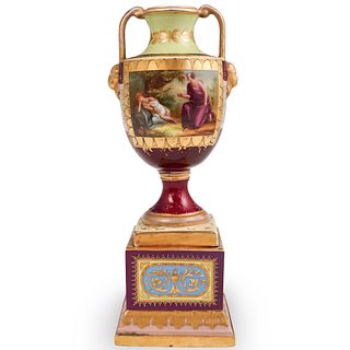Royal Vienna Porcelain Pedestal Urn