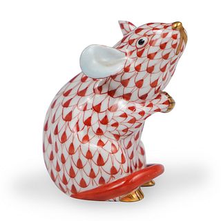 Herend Porcelain Standing Mouse Figurine
