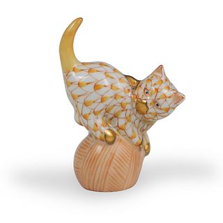 Herend Miniature Porcelain Cat