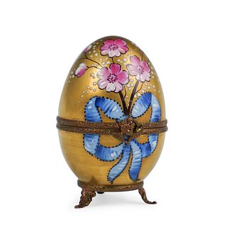 Limoges Peint Main Painted Egg