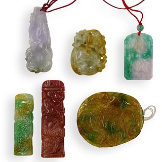 (6 Pc) Jade Pendant Collection