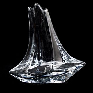 Daum Sailboat Crystal Figurine