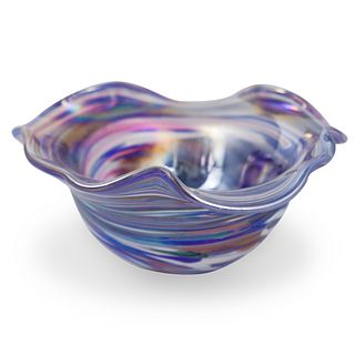 Signed Art Glass Bowl