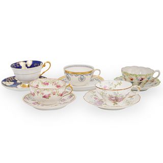 Lot of (5) Five Cups and Saucers