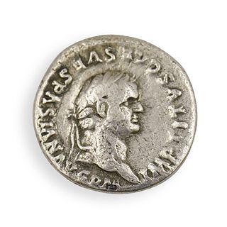 Roman Titus Silver Coin