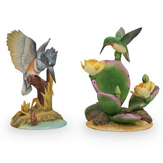 (2 Pc) Andrea Porcelain Bird Figurines