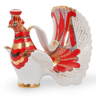 Russian Porcelain Peacock Decanter