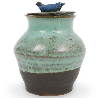 Studio Pottery Bird Jar