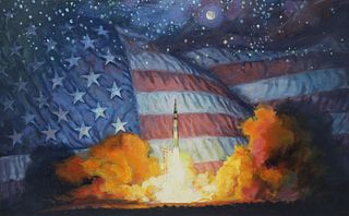 David K. Stone (1922 - 2001) "Rocket Launch"