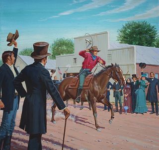 Ed Vebell (1921 - 2018) "First Pony Express"