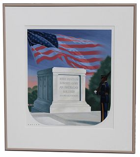 Howard Koslow (1924 - 2016) "Tomb of the Unknowns"