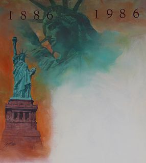 Dennis Lyall (B. 1946) "Statue of Liberty #2"