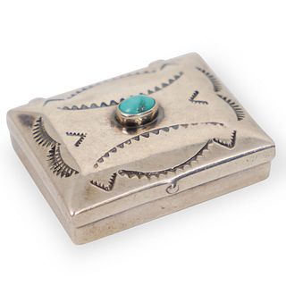 Mexican Sterling Silver Pill Box