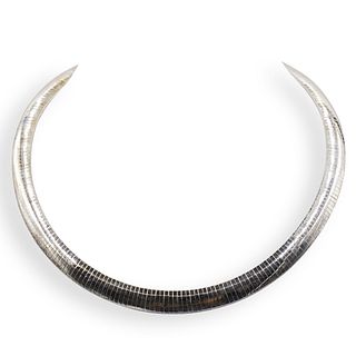 Italian Sterling Silver Choker Necklace