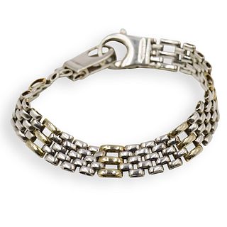 Sterling Silver & Gold Bracelet