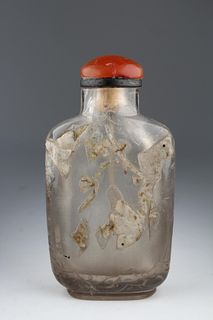 Early 19th C. Chinese Rock Crystal Snuff Bottle