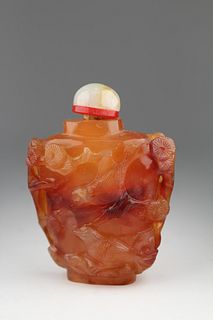 19th C. Chinese Agate Snuff Bottle