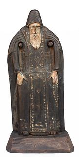 19th C. Carved St. Nil Figure