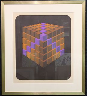 Marko Spalatin (American, B. 1945) "Cube Cluster"