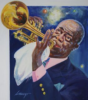 George Sottung (1927 - 1999) Louis Armstrong